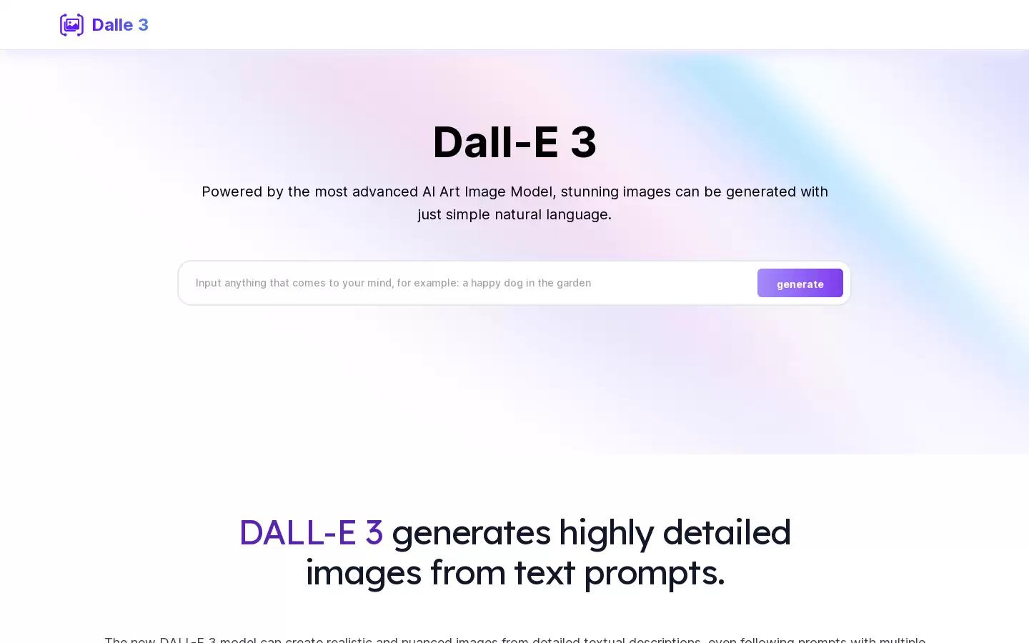 Mini Dalle 3 Online : 高度详细的图像生成器