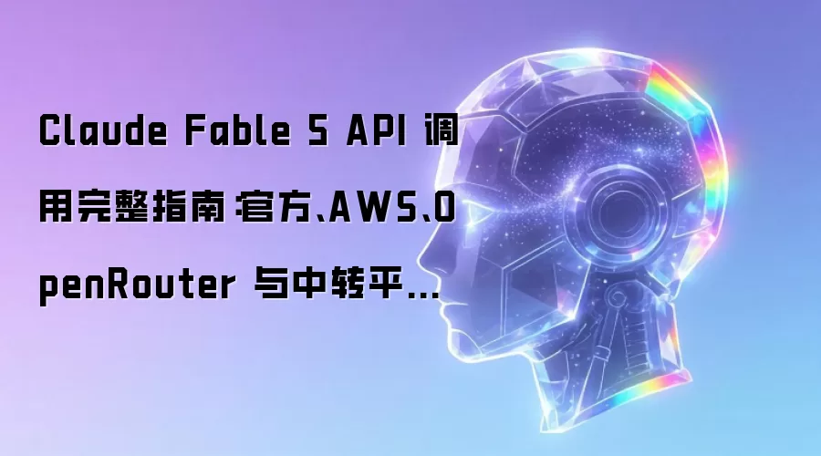 Claude Fable 5 API 调用完整指南:官方、AWS、OpenRouter 与中转平台对比(2026 最新)