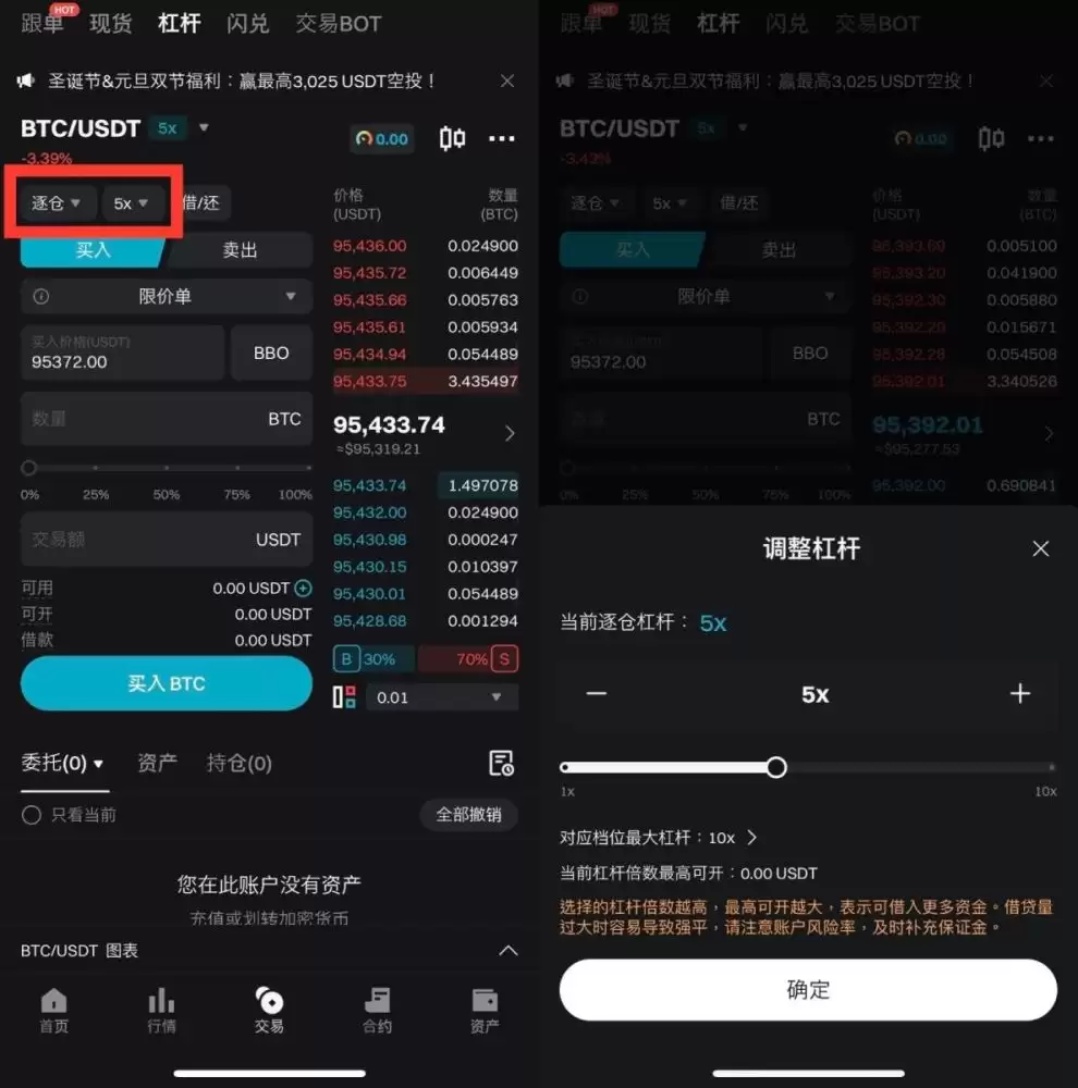 Bitget杠杆交易教程
