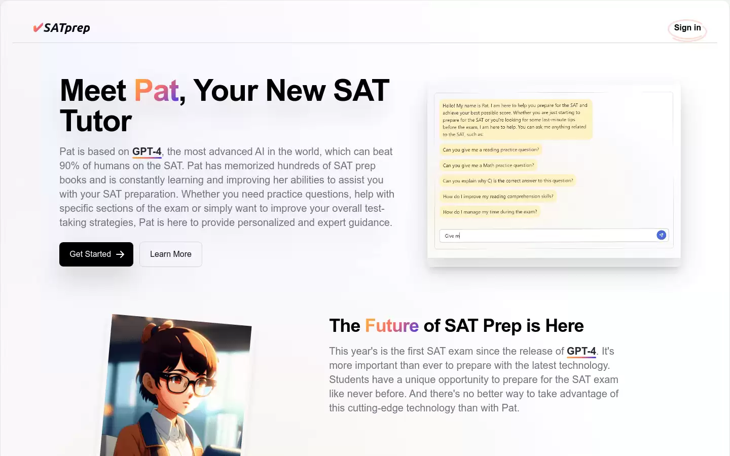 SAT prep : AI SAT Tutor: 高效备考，轻松应对