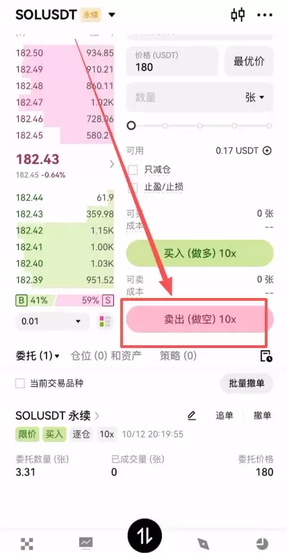 欧易限价做空操作
