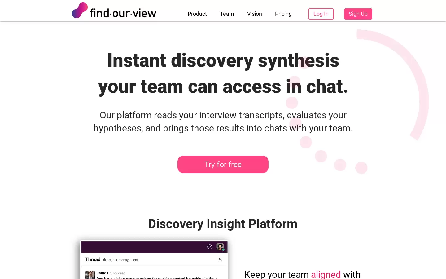 FindOurView : 即时评估假设并与团队对齐