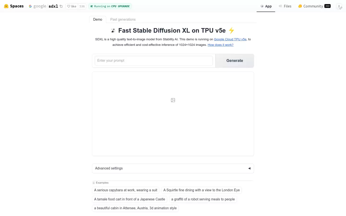 Stable Diffusion XL : TPUv5e 上稳定扩散 XL 模型的应用