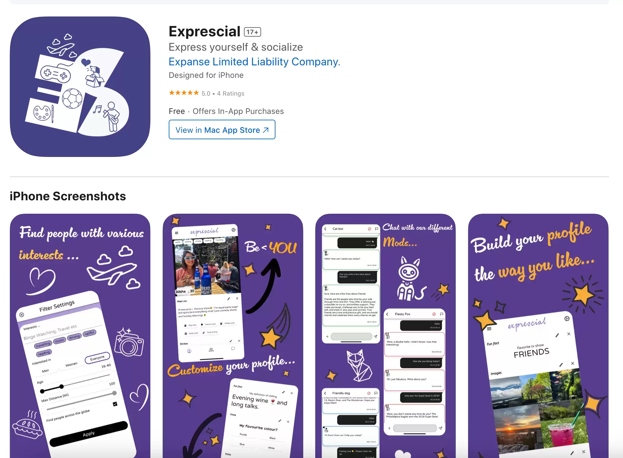Exprescial : Exprescial让你表达自己,找到志同道合的人