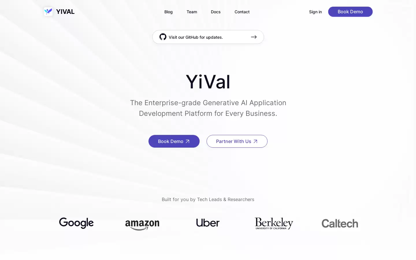 YIVAL : 企业级AI应用开发平台