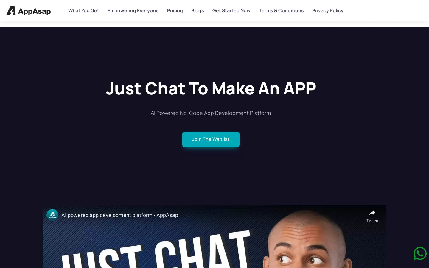 AppAsap : 用AI聊天生成APP