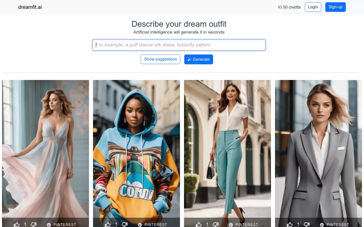 AI generated clothes : 用AI生成理想装扮