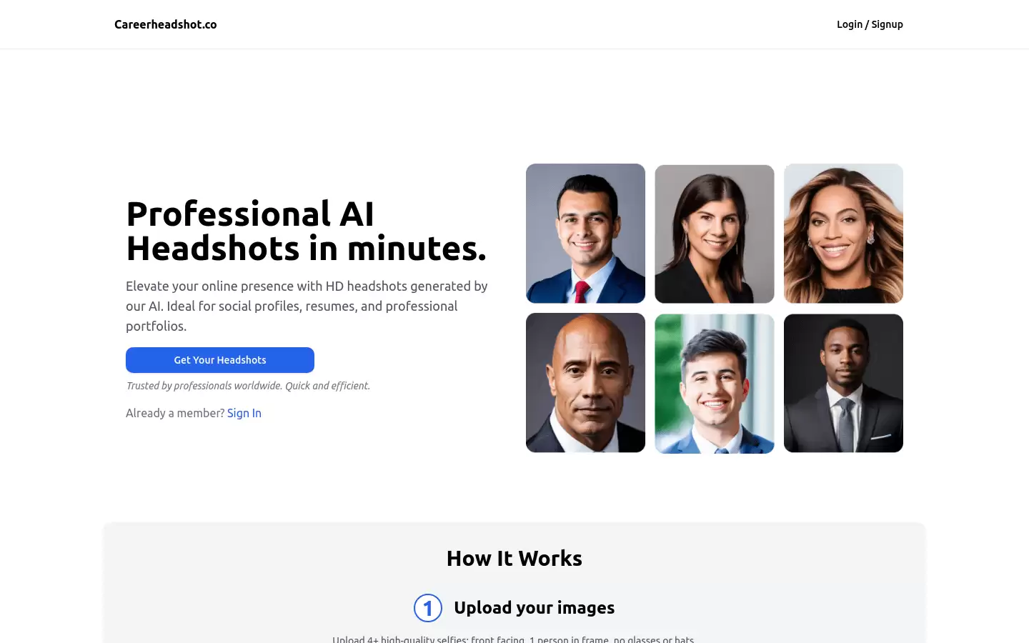 Careerheadshots.co : 职业头像AI生成