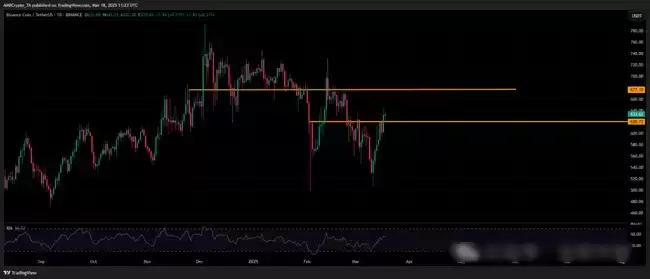 BNB价格走势分析 DEX交易量 TVL与RSI指标综合解读