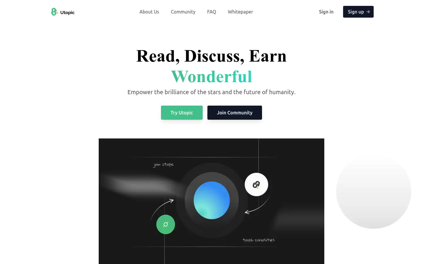 Utopic.ai : 读写赚钱的Web3社区