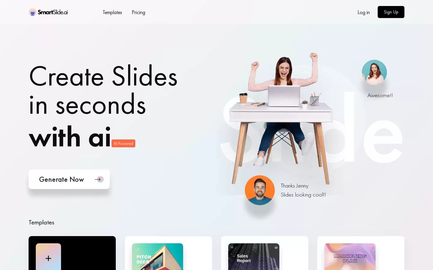SmartSlide.ai : 用AI在几秒钟内生成幻灯片