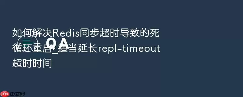 如何解决Redis同步超时导致的死循环重启_适当延长repl-timeout超时时间