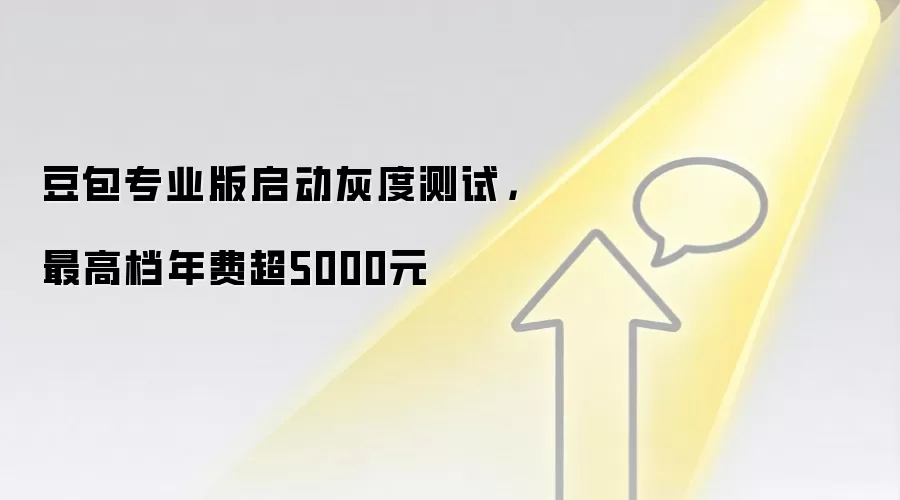 豆包专业版启动灰度测试,最高档年费超5000元