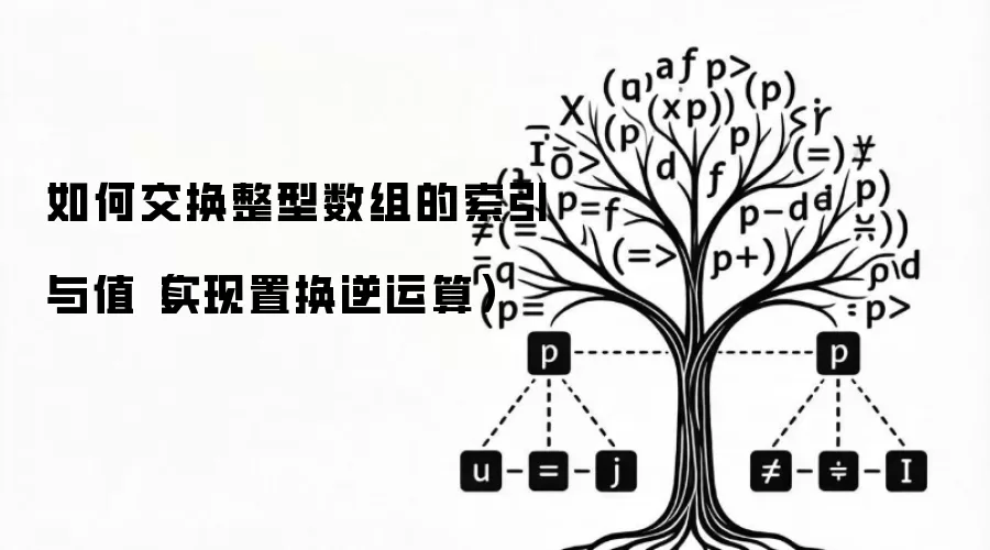 如何交换整型数组的索引与值(实现置换逆运算)