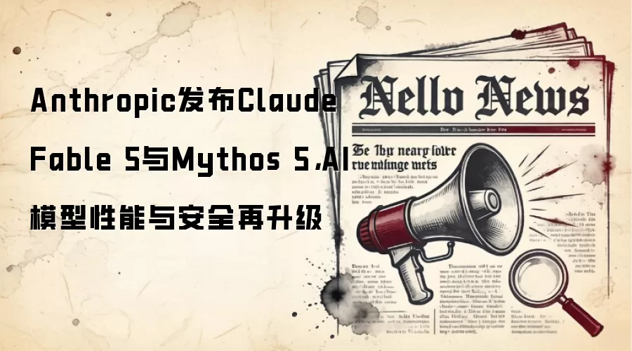 Anthropic发布Claude Fable 5与Mythos 5，AI模型性能与安全再升级