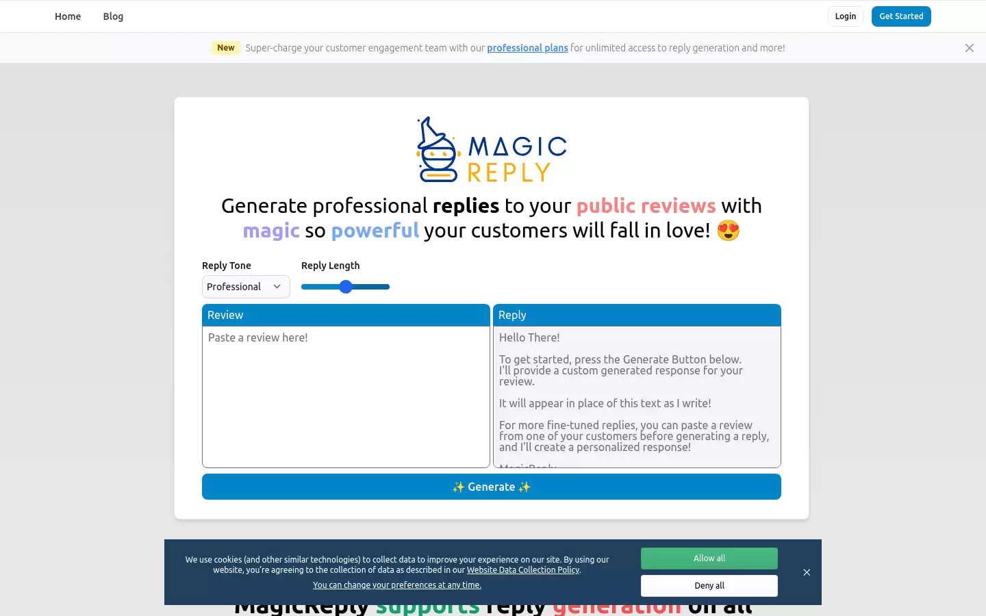 MagicReply AI : 生成专业客户回复的AI