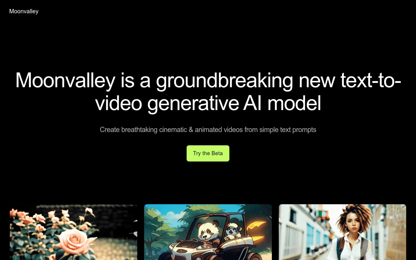 Moonvalley : 创造令人惊叹的视频和动画