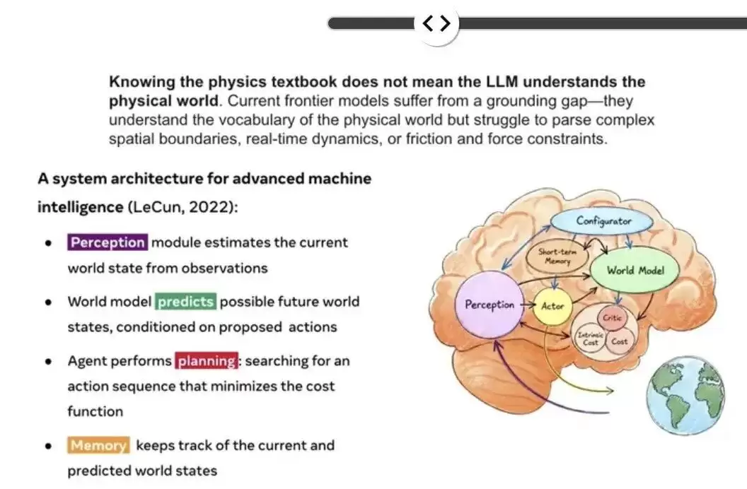 AMI Labs 冯雁:AI 迈向现实世界,世界模型不可或缺