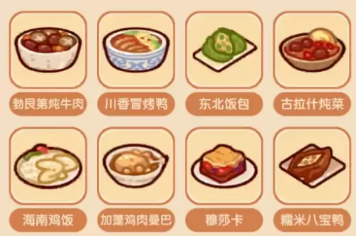 我的休闲时光隐藏菜谱配方2026 二十个隐藏菜谱一览