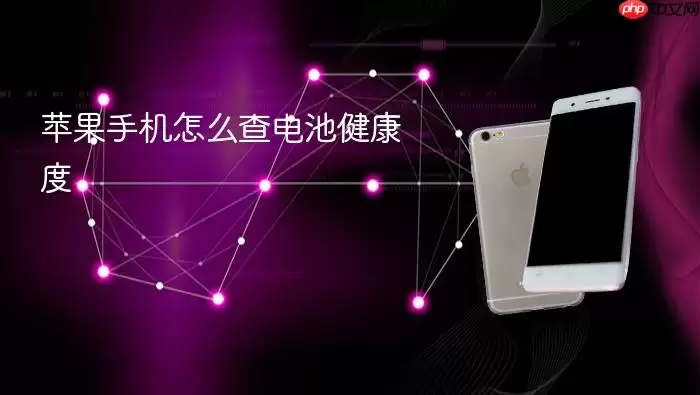 苹果手机怎么查电池健康度