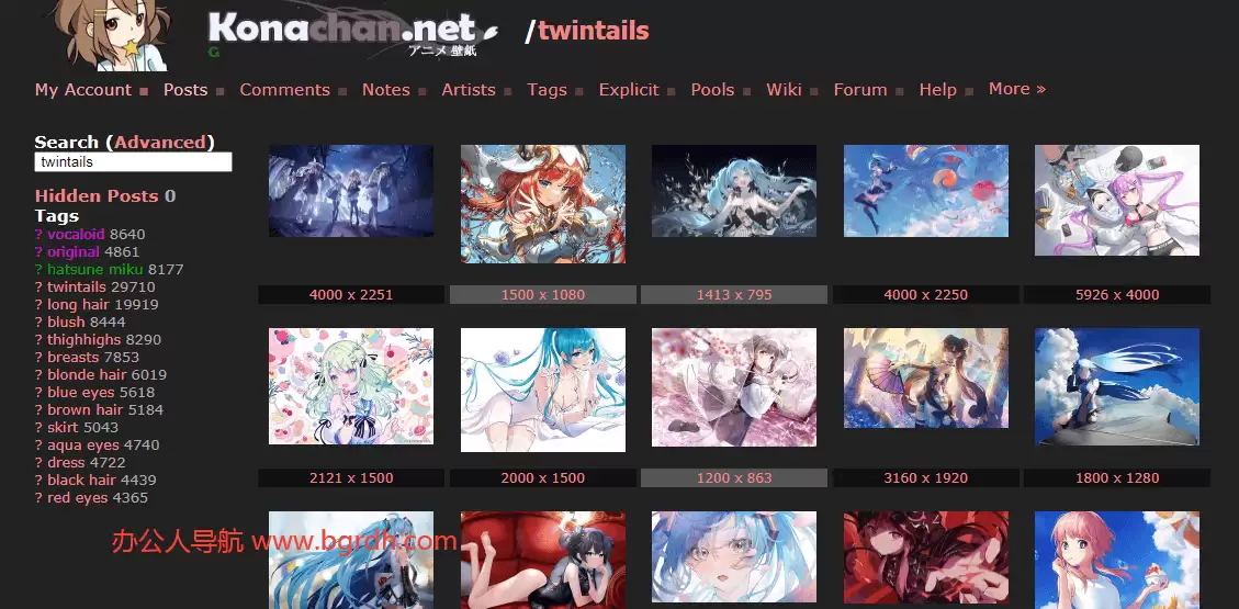 konachan-K站，专门收录各种ACG相关的壁纸