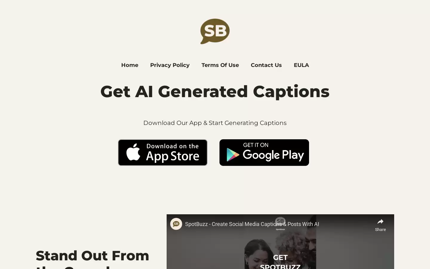 SpotBuzz : AI生成的视频和图像描述