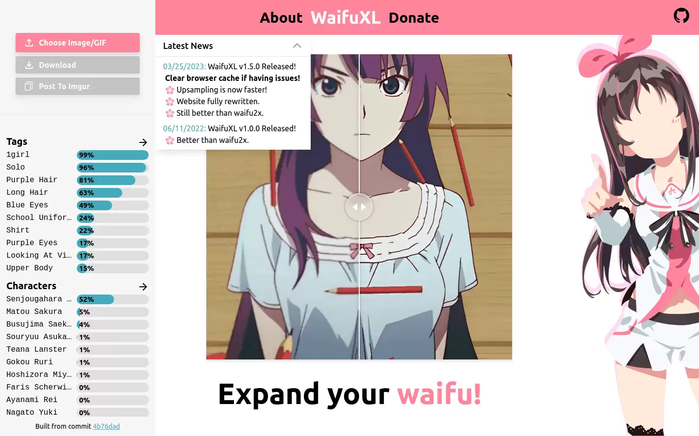 Waifu XL : 高质量的动漫风格图像超分辨率增强