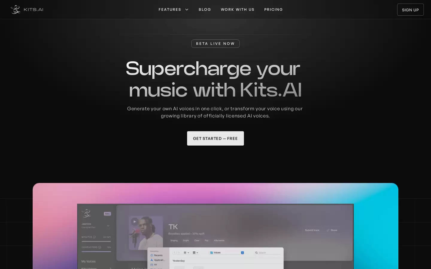 Kits AI : AI 声音生成与训练工具包