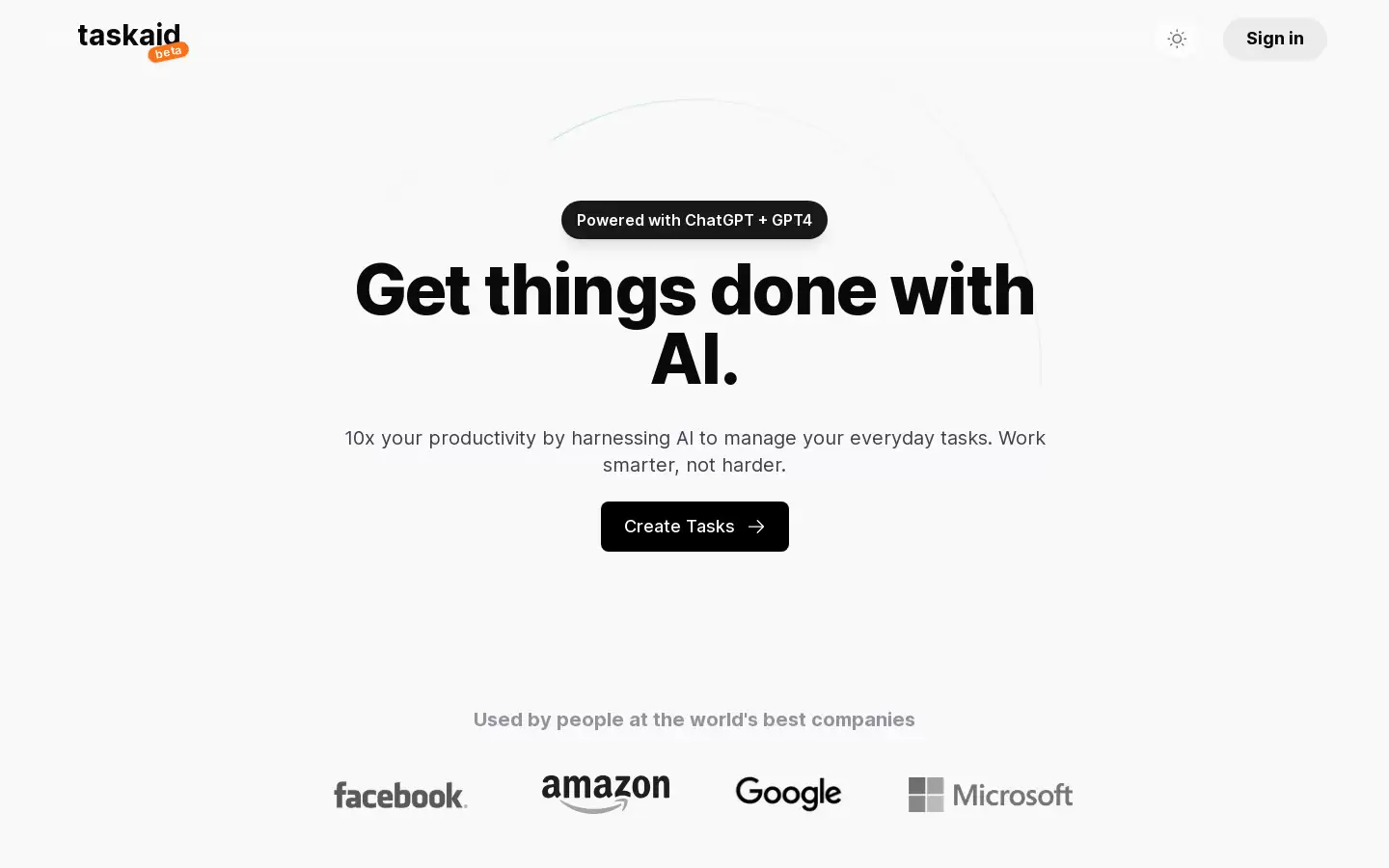 Taskaid AI : 用AI提高工作效率