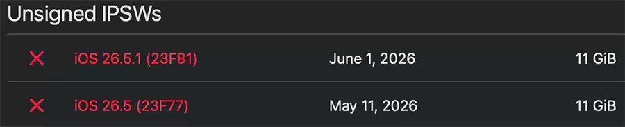 苹果正式停签iOS 26.5 和iOS 26.5.1,升级iOS 26.5.2后无法降级 苹果正式停签iOS 26.5 和iOS 26.5.1,升级iOS 26.5.2后无法降级
