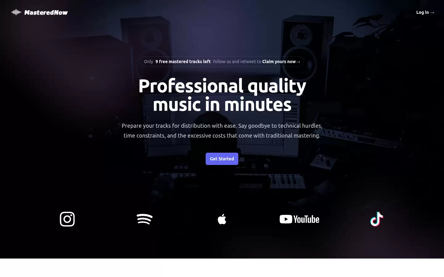 MasteredNow : 一键优化你的音乐，适配各大平台