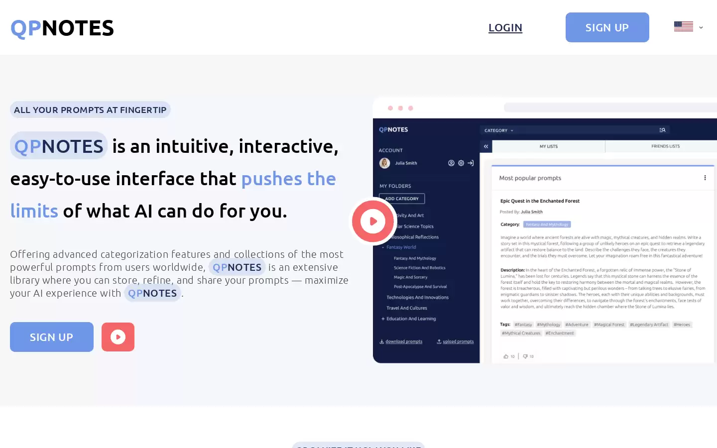 QPNOTES : AI笔记管理工具