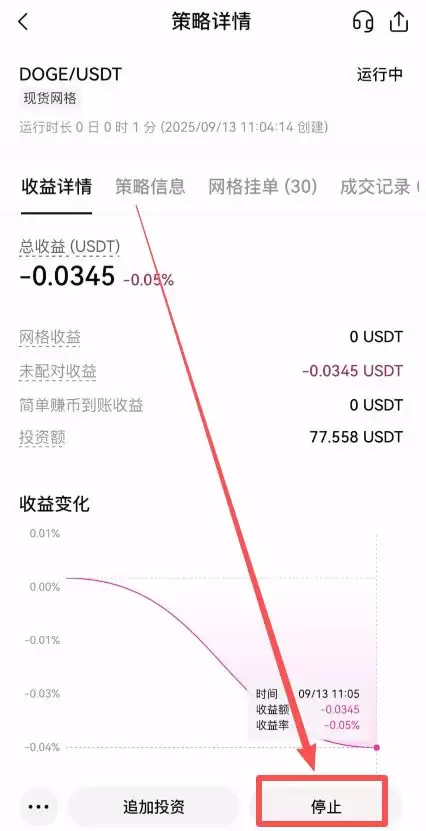 OKX停止策略选项