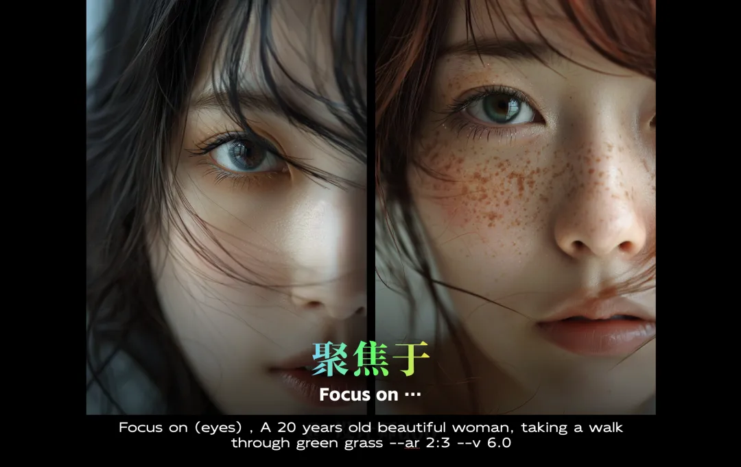 Midjourney绘画教程，用Midjourney控制人物构图 / 画面占比 / 摄影景别