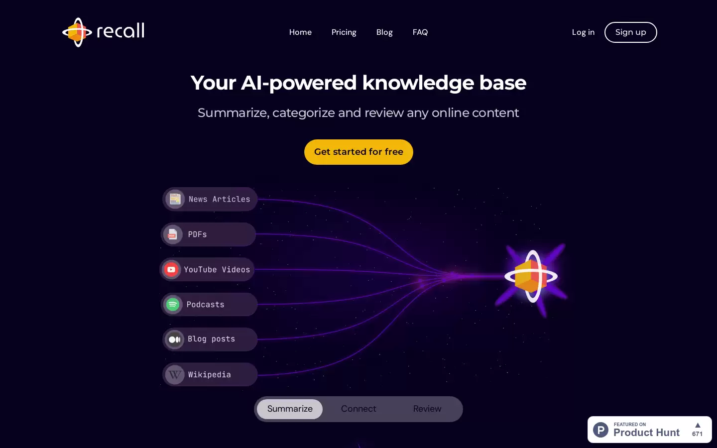 Recall : 你的 AI 助手,个人知识库