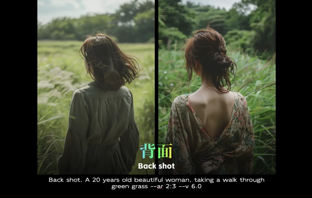 Midjourney绘画教程，用Midjourney控制人物构图 / 画面占比 / 摄影景别