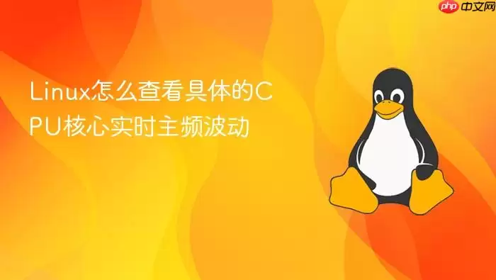 Linux怎么查看具体的CPU核心实时主频波动