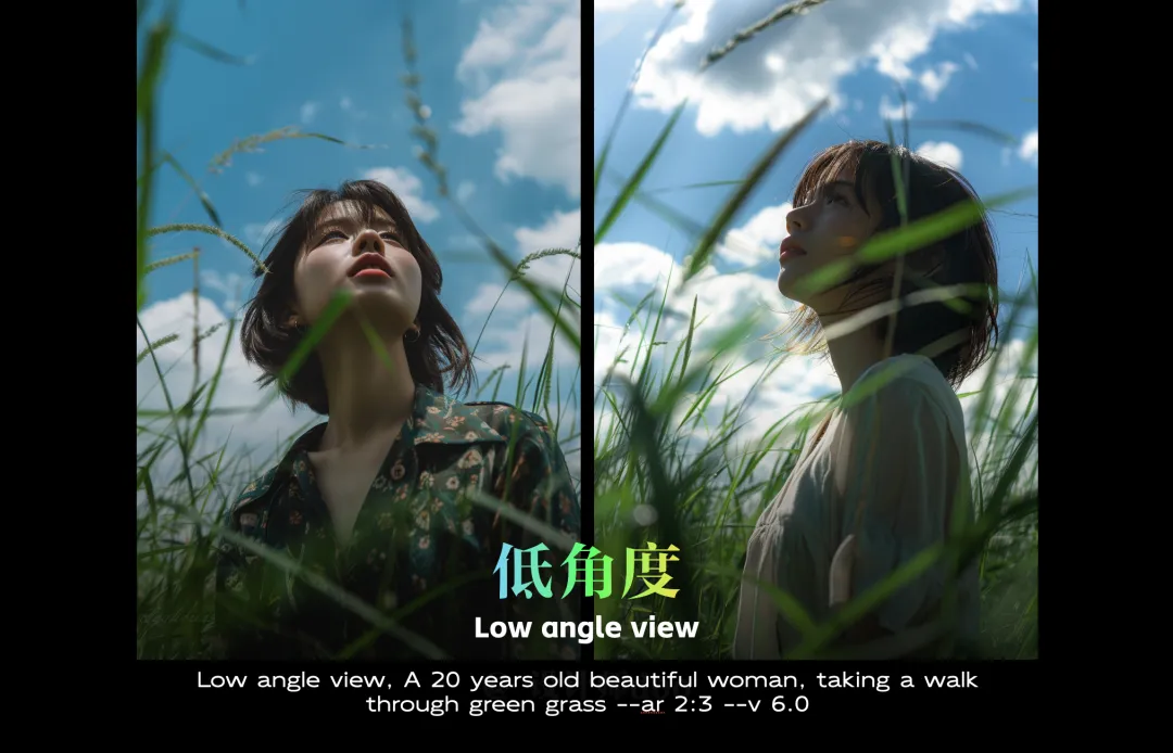 Midjourney绘画教程，用Midjourney控制人物构图 / 画面占比 / 摄影景别