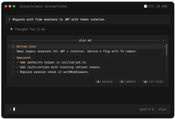 SpaceXAI首个编程智能体模型Grok 4.5发布：与Cursor联合训练 效率翻倍价格减半