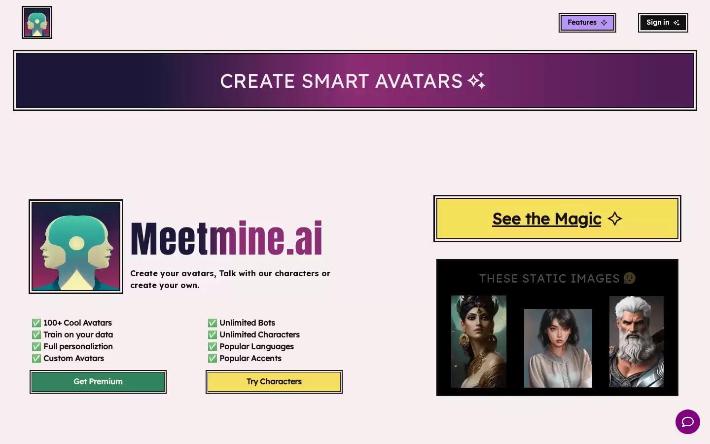 Meetmine Ai : 训练多语言、具有面部表情和情感的AI角色