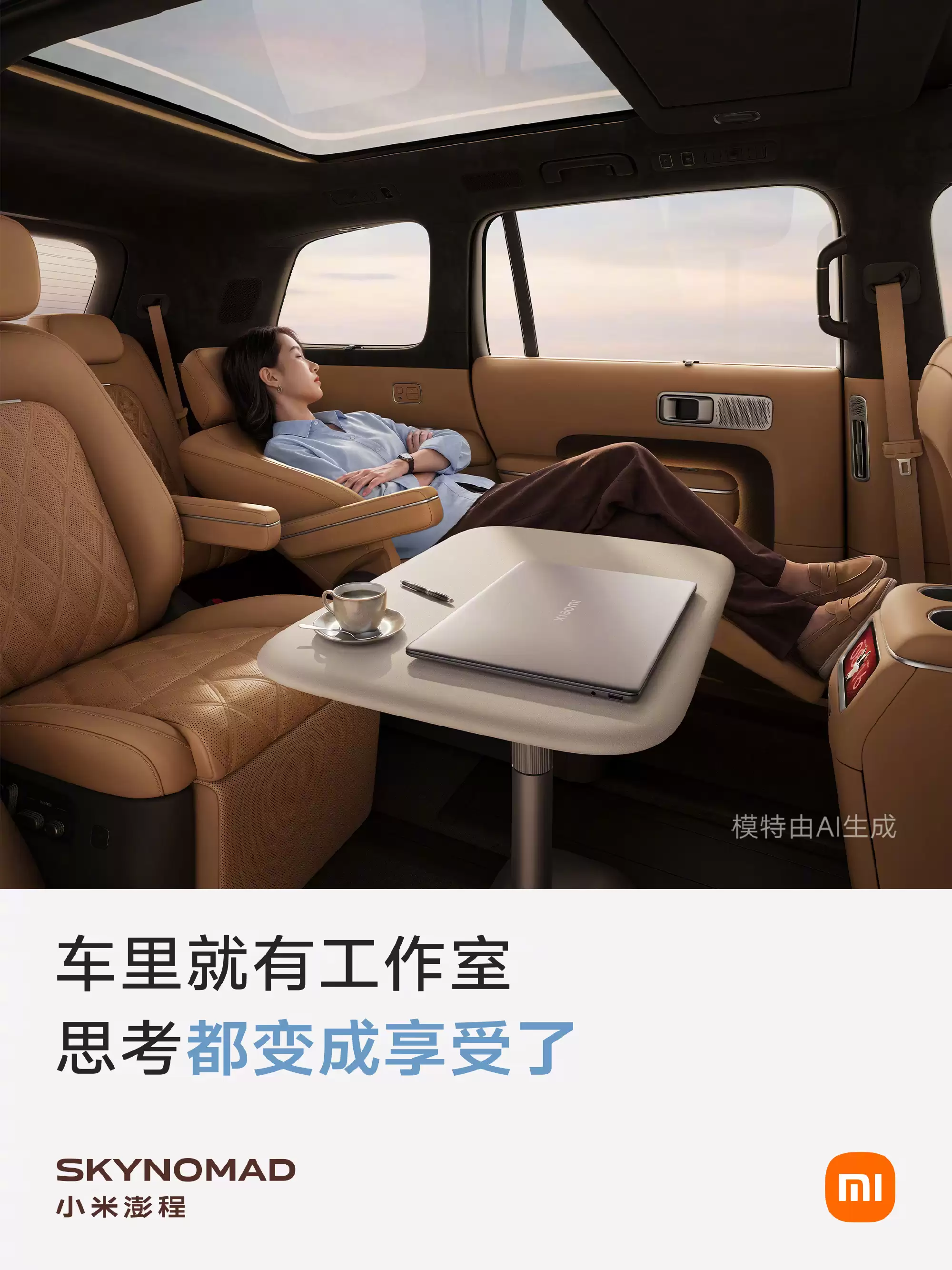 雷军介绍小米澎程N90使用场景：车里就有咖啡馆、会客厅