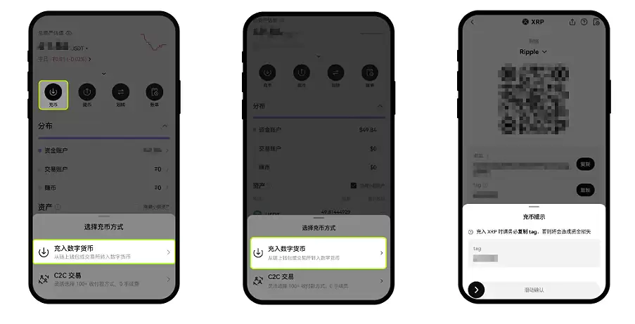 欧易OKX入手USDT全流程:购买、充值、变钱操作详解