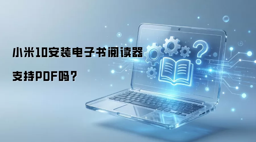 小米10安装电子书阅读器支持PDF吗？