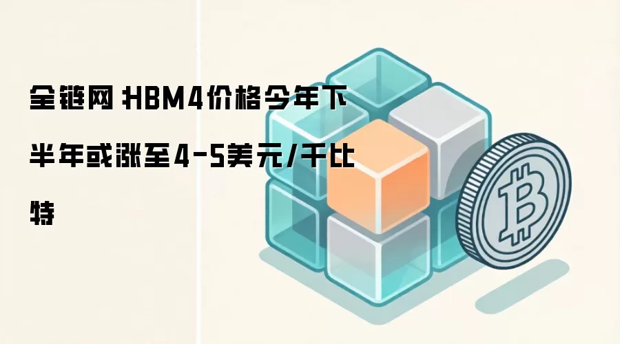 全链网:HBM4价格下半年或涨至4-5美元/千比特