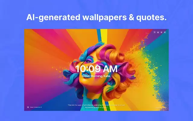Ambience: AI Wallpapers & Quotes : 用无限的AI生成壁纸和名言替换您的新标签页