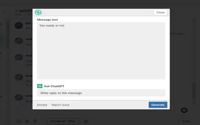 Chat GPT Reply : 一键生成邮件或消息回复