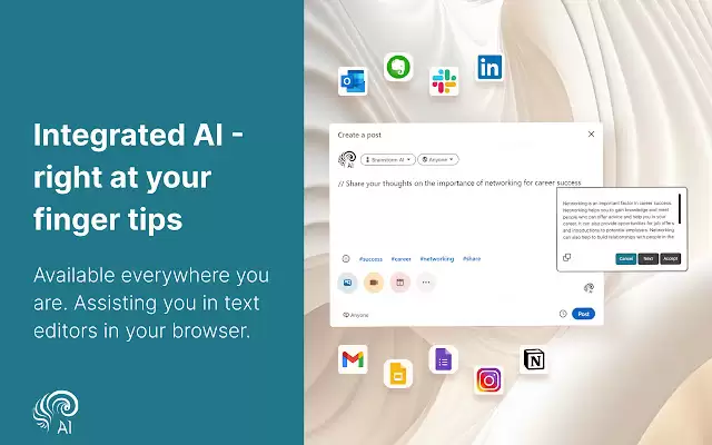 Brainstorm AI Extension : AI助手，快速生成高质量内容