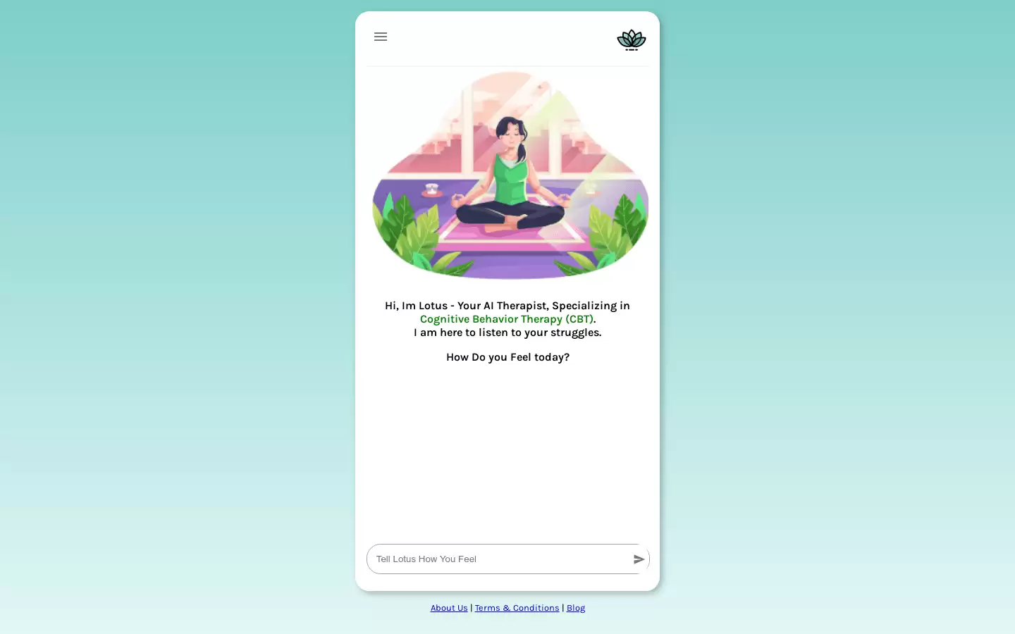 Lotus : AI心理医生，专注于认知行为疗法（CBT）