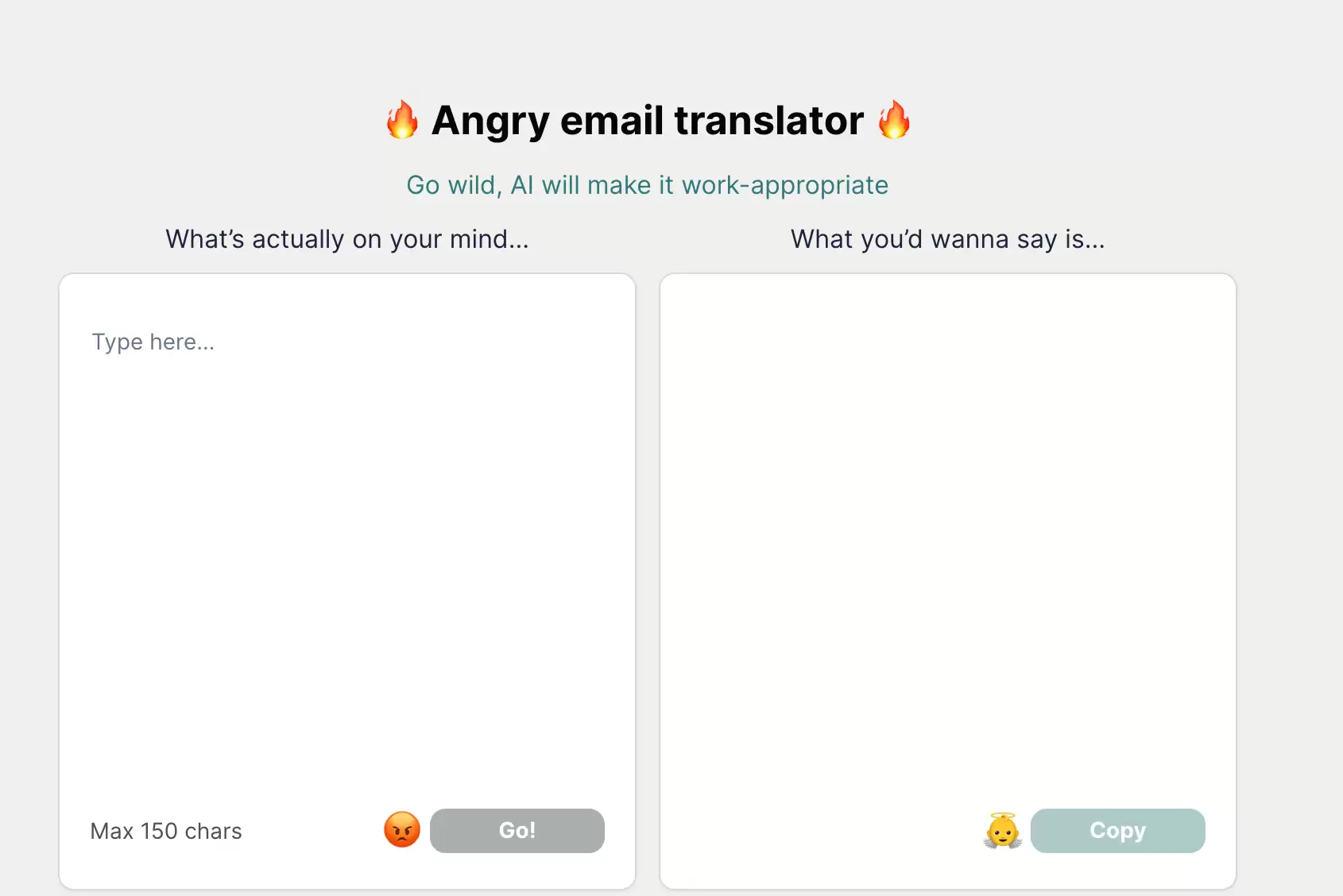 Angry email translator : 将愤怒邮件翻译成礼貌的工具