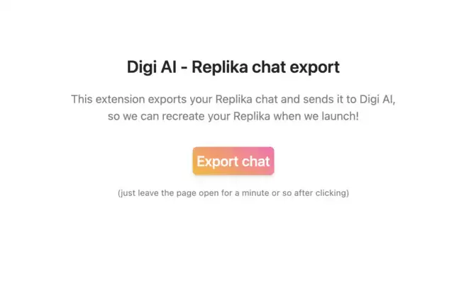 Replika Chat Export (Digi AI) : 保存您的Replika数据（或从中创建一个Digi！）
